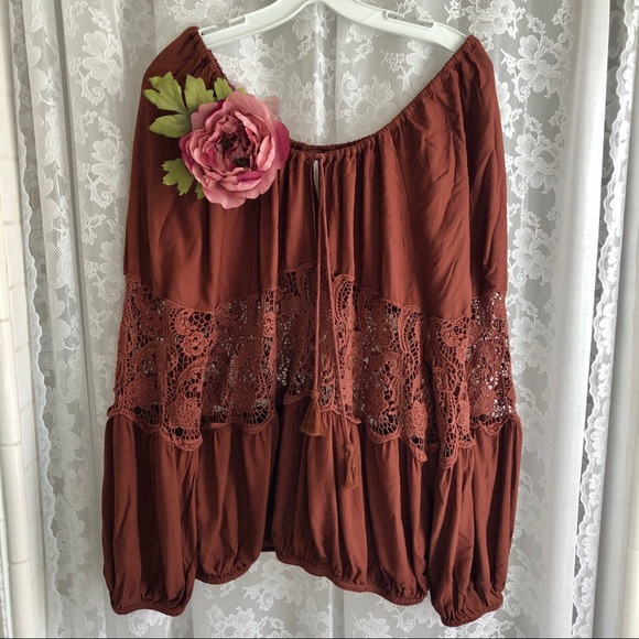 FREE PEOPLE * NWOT 'Gotta Love It' Peasant Top - Picture 1 of 6